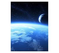 Earth Paint by Numbers for Adults, Nature Painting by Numbers for Adults with Canvas for Painting 12 x 16in Acrylic Paint Set Brush, Canvas Wall Art Supplies for Room Decor Gifts for Women model-4034