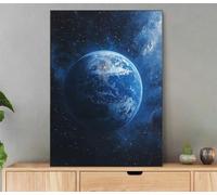 Earth Paint by Numbers for Adults with Frame 30x40cm Adult Paint by Numbers Starry Sky Oil Painting DIY Art Craft Kit with Brushes and Acrylic Pigment for Home Bedroom Wall Decor, Gifts Women LyQ-7843