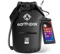 Earth Pak-Torrent Series Waterproof Dry Bag Keeps Gear Dry for Kayaking, Boating, Hiking, Camping and Fishing with Waterproof Phone Case (Black, 20L)