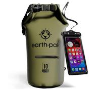 Earth Pak-Torrent Series Waterproof Dry Bag Keeps Gear Dry for Kayaking, Boating, Hiking, Camping and Fishing with Waterproof Phone Case (Green, 10L)