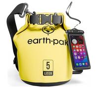 Earth Pak -Waterproof Dry Bag - Roll Top Dry Compression Sack Keeps Gear Dry for Kayaking, Beach, Rafting, Boating, Hiking, Camping and Fishing with Waterproof Phone Case