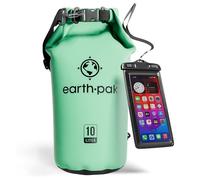 Earth Pak -Waterproof Dry Bag - Roll Top Dry Compression Sack Keeps Gear Dry for Kayaking, Beach, Rafting, Boating, Hiking, Camping and Fishing with Waterproof Phone Case