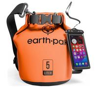 Earth Pak -Waterproof Dry Bag - Roll Top Dry Compression Sack Keeps Gear Dry for Kayaking, Beach, Rafting, Boating, Hiking, Camping and Fishing with Waterproof Phone Case