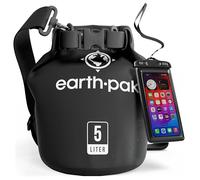 Earth Pak -Waterproof Dry Bag - Roll Top Dry Compression Sack Keeps Gear Dry for Kayaking, Beach, Rafting, Boating, Hiking, Camping and Fishing with Waterproof Phone Case
