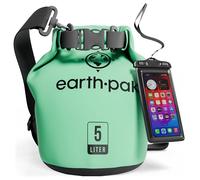 Earth Pak -Waterproof Dry Bag - Roll Top Dry Compression Sack Keeps Gear Dry for Kayaking, Beach, Rafting, Boating, Hiking, Camping and Fishing with Waterproof Phone Case