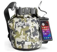 Earth Pak -Waterproof Dry Bag - Roll Top Dry Compression Sack Keeps Gear Dry for Kayaking, Beach, Rafting, Boating, Hiking, Camping and Fishing with Waterproof Phone Case