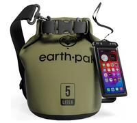 Earth Pak -Waterproof Dry Bag - Roll Top Dry Sack Keeps Gear Dry for Boating, Hiking, Camping and Fishing with Waterproof Phone Case (Green, 40L)