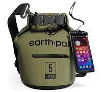 Earth Pak - Waterproof Dry Bag with Front Zippered Pocket Keeps Gear Dry for Kayaking, Beach, Rafting, Boating, Hiking, Camping and Fishing with Waterproof Phone Case