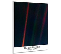 Earth Pale Blue Dot Wall Art - Space Poster Voyager 1, Astronomy Prints Minimalist Wall Prints - Home Decor Bedroom Decoration (11 x 14)