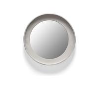 Earth papier-mâché mirror, Marie Michielssen White