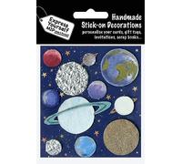 Earth & Planets DIY Greeting Card Toppers Stick-On Craft Decorations DIYT495