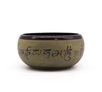 Earth Powder Singing Bowl Mantra Five Buddha Gold 16Cm