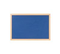 Earth Prime Felt Noticeboard 150x120cm Blue Oak MDF Frame FB5143233