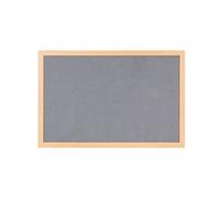 Earth Prime Felt Noticeboard 90x60cm Grey Oak MDF Frame FB0742233