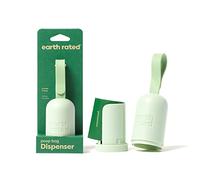 Earth Rated Dog Poo Bag Holder with Dog Poo Bags, Durable and Guaranteed Leakproof, Unscented, 1 Dispenser and 15 Bags