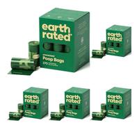 Earth Rated Dog Poo Bags, Guaranteed Leak Proof and Extra Thick Waste Bag Refill Rolls For Dogs, Fragrance-Free, 270 Count (Pack of 5)