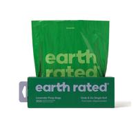 Earth Rated Dog Poo Bags Thick Grab and Go Single Roll Ideal for Backyard
