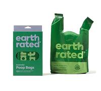 Earth Rated Dog Poo Bags with Handles, Easy Tie and Guaranteed Leakproof, Lavender Scented, 120 Handle Bags