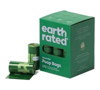 Earth Rated Dog Poop Bags, 270 Extra Thick and Strong Biodegradable Poop Bags for Dogs, Guaranteed Leak-proof, Lavender-scented, 18 Rolls, 15 Doggy