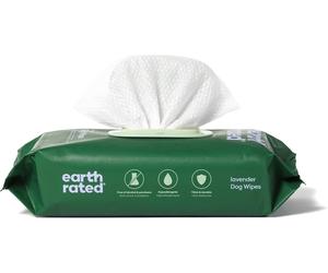 Earth Rated Dog Wipes Lavender Scented 100 Count Hypoallergenic Cleaning for