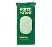 Earth Rated Pet Wipes for Dogs, Hypoallergenic, Cleaning and Hydrating, for Grooming Paws, Body and Bums, Unscented, 100 Count