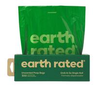 Earth Rated Poop Bags 300 Bags on Single Roll Unscented - Unscented - 300 Bags (Single Roll)