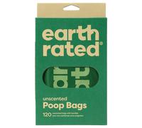 Earth Rated Poop Bags with Handles (120 Pack) Unscented, Lavender Scented
