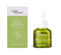 Earth Rhythm Centella Asiatica Face Oil for Acne prone skin | Restores Healthy Glow, Reduces acne & Acne marks, Improves Skin Tone & Pigmentation| Fades Scars, Men & Women - 20ml