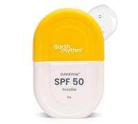 Earth Rhythm Invisible Sunscreen Serum SPF 50 | No white cast, Lightweight | Vitamin E, Almond Oil & Jojoba Oil | Suitable for all skin types | For men & women - 50 grams