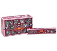 EARTH Satya Super Hit Magic Monk Incense Sticks 15 GMS (Pack of 12) (Green Certified) Indian Perfumed Hand Rolled Agarbatti Perfect for Worship,Therapy, Relaxation, Medication, Positivity, Healing