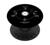 Earth Seasons Equinox Solstice Orbit Diagram PopSockets Adhesive PopGrip