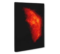 Earth Shadow Blocking the Sun Canvas Print | Gallery Wrapped 30mm Frame Wall Art | 30x20 inches | Ready to Hang | Abstract Picture | Living Room Bedroom Lounge Office