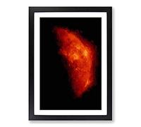 Earth Shadow Blocking The Sun in Abstract Framed Print | A2 Black Framed Wall Art | Ready to Hang | Abstract Fantasy Picture | Living Room Bedroom Lounge Office