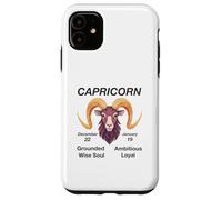 Earth Sign Capricorn Zodiac Birthday Horoscope Case for iPhone 11