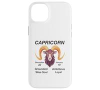Earth Sign Capricorn Zodiac Birthday Horoscope Case for iPhone 14 Plus