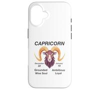 Earth Sign Capricorn Zodiac Birthday Horoscope Case for iPhone 16