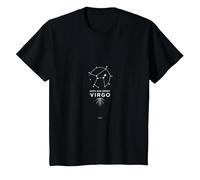 Earth Sign Energy Virgo Constellation Roots Astrology T-Shirt, Kids, Black, 2 Years