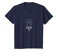 Earth Sign Energy Virgo Constellation Roots Astrology T-Shirt, Kids, Navy, 3 Years