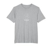 Earth Sign Energy Virgo Constellation Roots Astrology T-Shirt, Men's Big and Tall, Heather Grey, 5X Tall