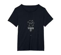 Earth Sign Energy Virgo Constellation Roots Astrology T-Shirt, Women's Plus, Black, 5X