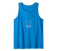 Earth Sign Energy Virgo Constellation Roots Astrology Tank Top, Men, Sapphire, XL