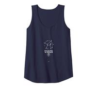 Earth Sign Energy Virgo Constellation Roots Astrology Tank Top, Women, Navy, M
