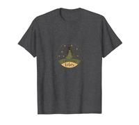 Earth Sign Vibes: Celestial Nature Goddess Emblem T-Shirt, Men, Dark Heather Grey, 5XL