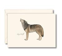 Earth Sky + Water - Gray Wolf Notecard Set - 8 Blank Cards with Envelopes