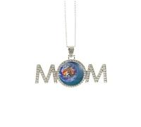 Earth Spacecraft Colorful Planets Mothers Day Gift for Mom Nana Grandma Necklace Birthday Jewelry