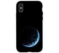 Earth Sphere Small Lit Area Minimal Dark Scene Clean View Case for iPhone X/XS