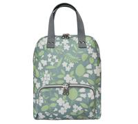 Earth Squared Alice Floral Oil Cloth Backpack - Green/Blue