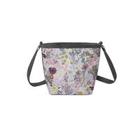 Earth Squared - Fair Trade - Spring Jacquard Brooke Bag Cotton Canvas Sling Bag Cross Body Bag (Pink)