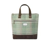 Earth Squared - Fair Trade - Squared off shape Lois Tweed Backpack Check Tartan Rucksack for Woman (Fenton Tweed/Fenton)