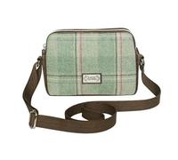 Earth Squared - Fair Trade - Tweed Anna Bag Small Cross Body Bag Shoulder Bag for Ladies (Fenton Tweed/Green)